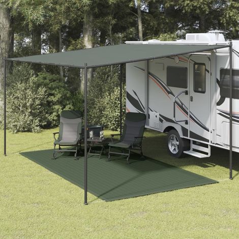 Tappeto da Tenda 250x450 cm Verde Scuro
