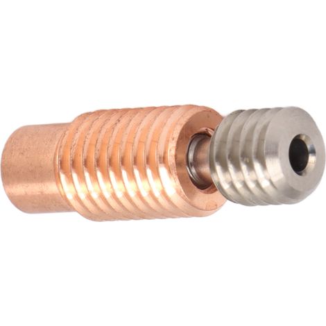 Tuyau bimétallique V6 en laiton pour imprimante 3D, version filetée, haute isolation thermique (1/5)