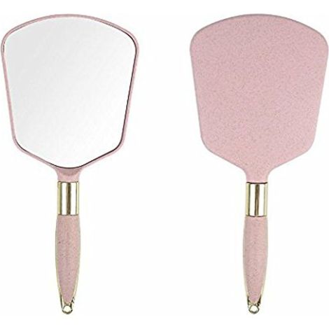 Miroir Portable Avec Poignée - Carré - 15 X 15 Cm - Verre Haute Définition Sans Distorsion - Pour Maquillage Salle De Bain Salon Voyage - 1 Pièce (1/5)