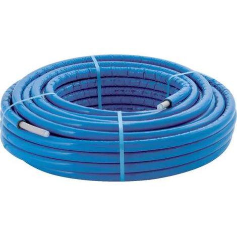 Geberit FlowFit PushFit Systemrohr ML, DN 20 25x2,5mm 25m vorgedämmt, blau, Rollenware 619.122.00.1 (1/2)