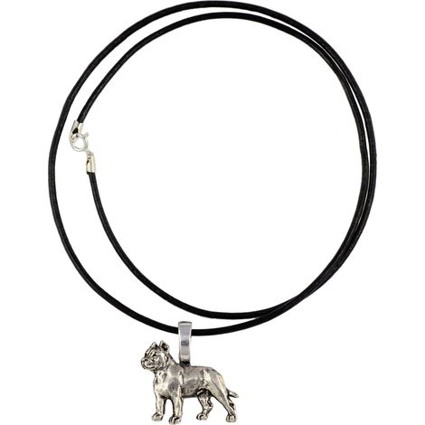 Cane Corso Italiano I - collana per cani, ciondolo placcato argento per amanti dei cani, gioiello discreto di Art-Dog (1/3)