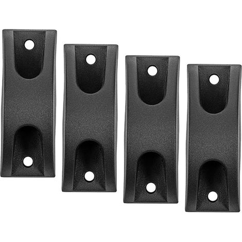 4X Coussinets de Pieds de Bagages, Pied de Valise Noir de Remplacement, Pieds latéraux de Valise, Goujons de Bagages pour Toutes Les valises, Modèle A (1/5)