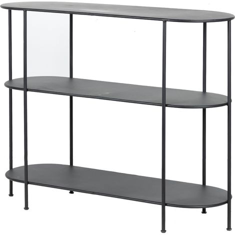 Schwarze Metallkonsole 100X35X80 Cm (1/5)