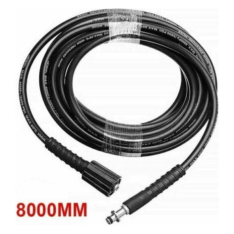 Adecuado para Karcher K2 K3 K4 K5 6M/8M/10M manguera de limpieza a presión manguera de pulverización 8M, (1/4)