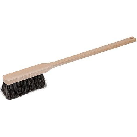 Balayette, bois, 60 cm, crin de cheval