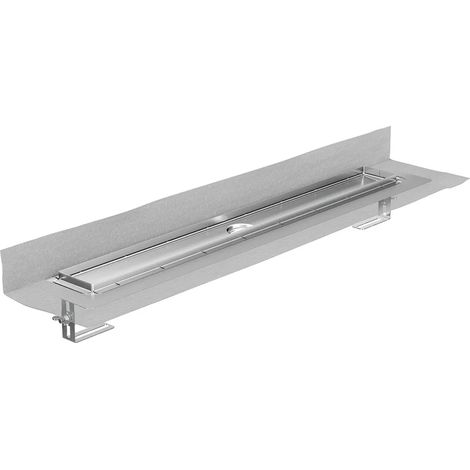 ACO ShowerDrain M+ Duschrinne 900x84mm ohne Ablauf FlvertiEdelstahl inklDichtmanschette, 9010.87.12