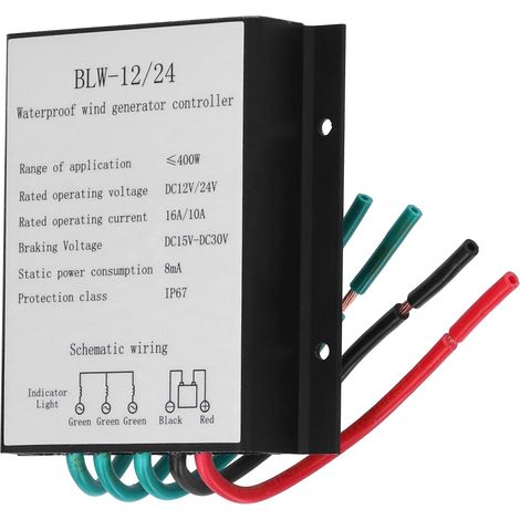 Accessoires de Contrôleur de Batterie de Régulateur de Charge D'éolienne en Alliage D'aluminium 400W (1/5)