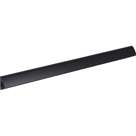 Siro Anhor Möbelgriff LA192mm - Griff Breite 328mm inklusive Schrauben M4x25mm, Aluminium schwarz matt eloxiert (1/3)