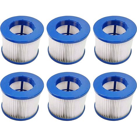 Cartouches Filtre Spa Infinite a Visser,Filtre Spa A Visser,Filtre 75 x 100 mm,Filtre Spa pour Lumix Vissable,Cartouche filtrante pour Clever Spa,Filtre pour Spa. (Bleu-6) (1/5)