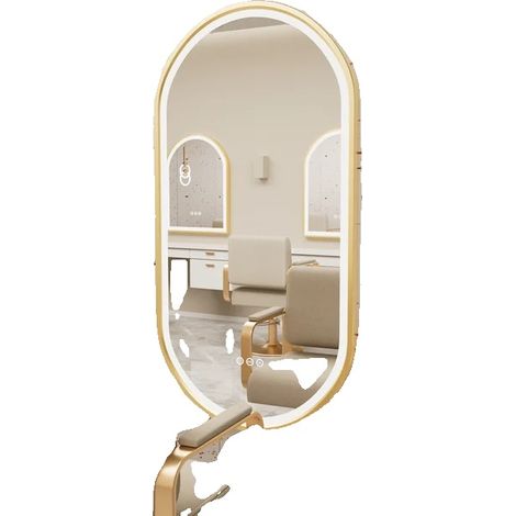 Badezimmerspiegel, beleuchtet, ovale Form, 120 x 60 cm (48 x 24 Zoll) (1/2)