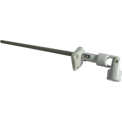 Bloc-guide angulaire Deporte 195mm – Tige hexagonale en acier zingué – Pour coffre PVC de volet roulant – Fixation avec vis incluses (1/5)