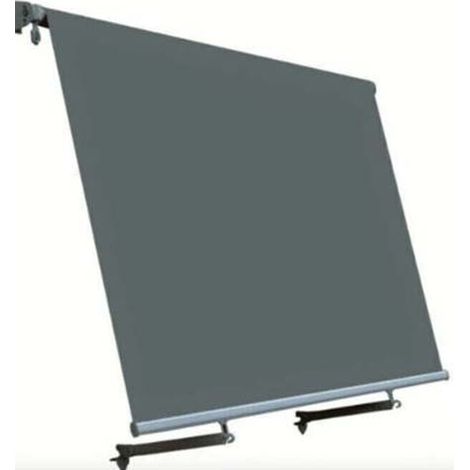 Tenda da sole a caduta 300x250 cm in alluminio da balcone asta per inclinazione e bracci antracite
