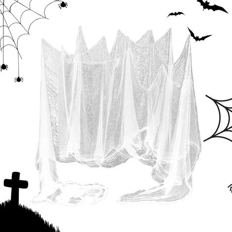 Tissu effrayant, mousseline effrayante pour Halloween, décoration de Noël extérieure légère,, (1/5)