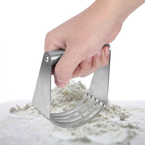 Mélangeur à Pâte en Acier Inoxydable - Outil de Cuisine pour Pâtisserie et Boulangerie (1/5)