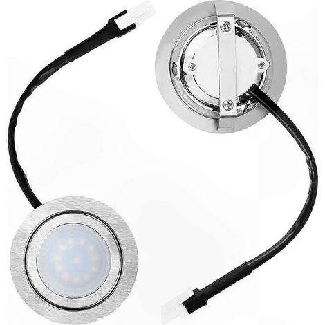 Ampoules LED pour Hotte de Cuisine, Lot de 2, Acier Inoxydable, Éclairage de Remplacement pour Luminaires Encastrés (1/5)