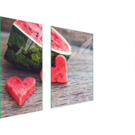 Glasschutzplatte 75x52 Wassermelone (1/5)