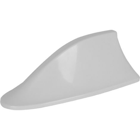 Antenne universelle aileron de requin pour voiture - Antenne radio FM avec base adhésive étanche (blanche) (1/5)