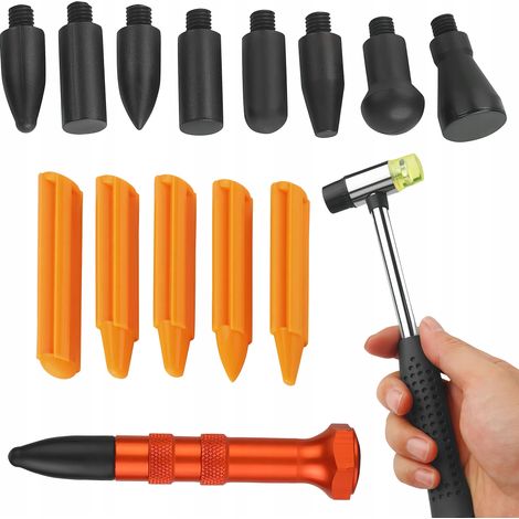 Kit de débosselage sans peinture Krafat&Dele avec marteau à tôle de 15 pièces (1/5)