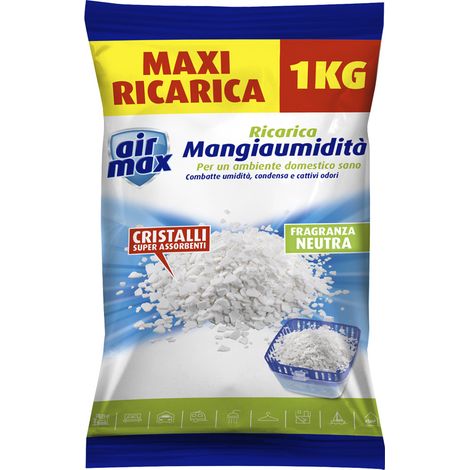 Ricarica Sali Assorbi Umidità 1 kg AIR MAX - Fragranza Neutra