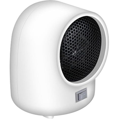 Chauffage De Bureau, Chauffage D'appoint, Radiateur Électrique Silencieux Ventilateur Chaud, Machine Chauffante Par Temps Froid, Petit Radiateur Rapide,chauffage D'espace Domestique,18x14cm (1/5)