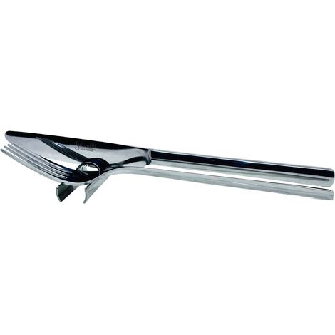 Abert set 6 poggiaposate Tube acciaio inox 18/10 professionale