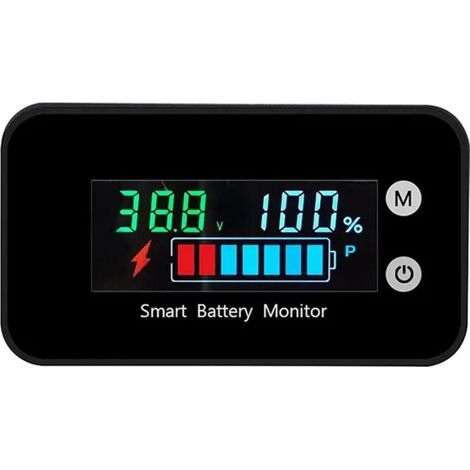 Testeur capacité batterie numérique étanche IPX7 7-100V, affiche tension puissance, écran couleur température alarme, pour Li-ion plomb-acide auto moto (1/5)