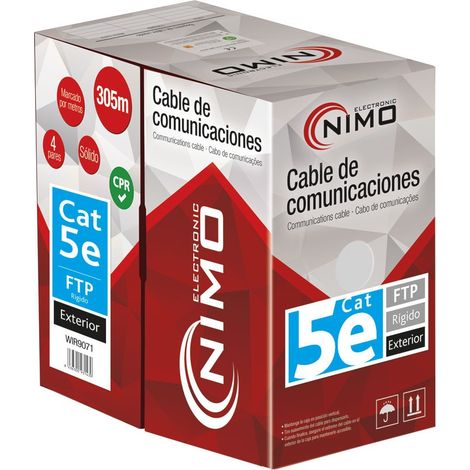 305m Bobina FTP Cat5e Cavo CCA esterno rigido Cat5e