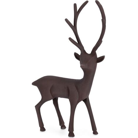 Decorazione natalizia "Rovaniemi" renna per decorazioni natalizie h 43,5 cm -Marrone