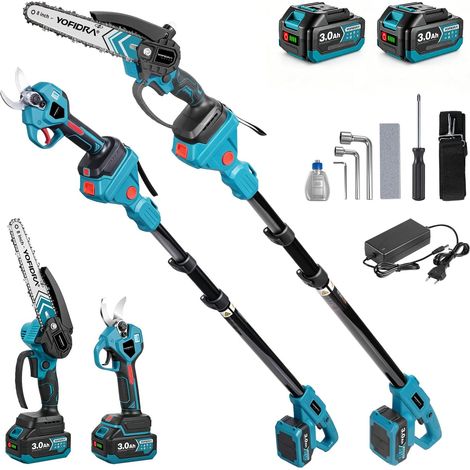 Kit 4-en-1 d’Élagueuse et Tronçonneuse con Asta Telescopica 8” Tronconneuse (1/5)