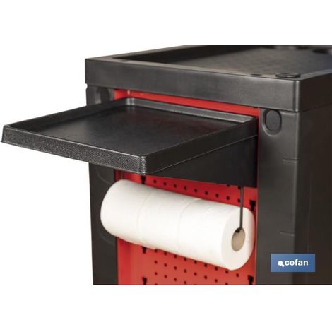 COFAN bandeja y portarollos para carro de herramientas , Bandeja para carro de herramientas Modelo Security. Deposita todas las herramientas o productos que estés utilizando en tu (1/5)