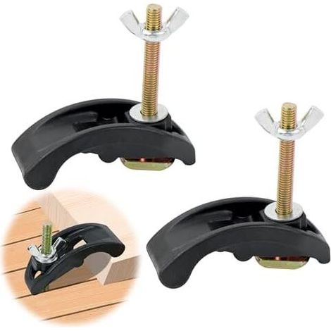 T Track Clamp, T-Track Clamp Aluminum Alloy T-Slot Clamps for Workbench Clamping and Quick Release for T-Slot Woodworking Tool 2Pcs