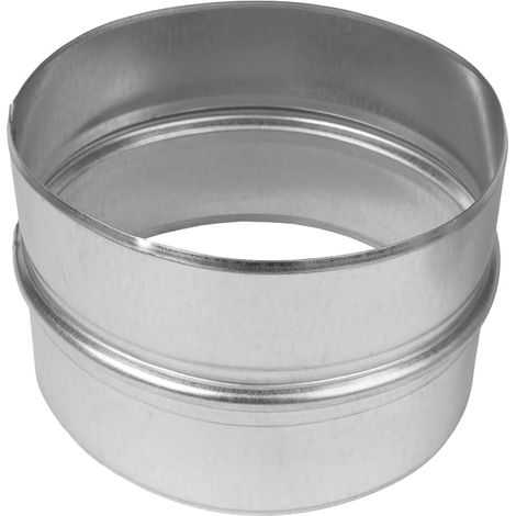 Ventilation Hose Connector 150mm - Galvanized Steel Round for Air Conditioning Air Vent Hose Adapter - Indoor, Outdoor, Hose to (1/4)