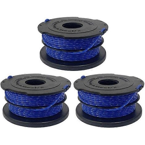 Bobine de rechange de 3 pièces compatible avec le fil de coupe-bordures Black & Decker en nylon A6441 (1/5)