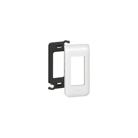 Plaque support Mosaic - pour 1 module - blanc LEGRAND
