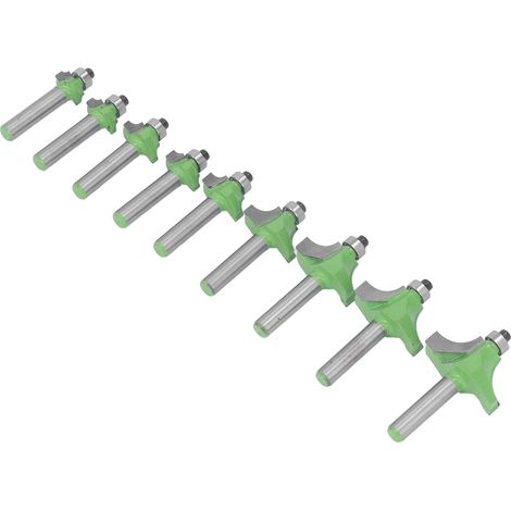9 Pièces Fraises à Profiler avec Tige 8mm pour Sculpture sur Bois et Décoration de Bordures (1/5)
