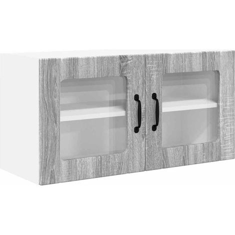 Meuble mural de cuisine,Armoire de cuisine avec porte Gris Sonoma 80 x 31 x 40 cm CFW17526 (1/5)
