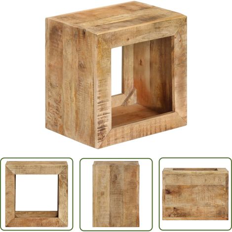 Tabouret Style Contemporain Tabouret de Salon 40x30x40 cm Bois de manguier solide 84192 (1/5)