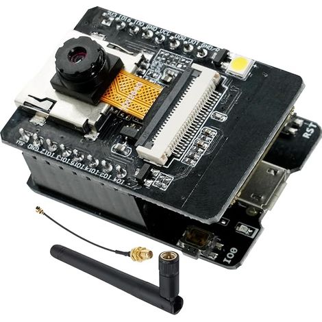 1 x ESP32 CAM Dual-Core Development Boards with Camera OV2640 2MP Mode and TF Card, WiFi Bluetooth ESP32 CAM MB Micro USB Module Compatible with (1/5)
