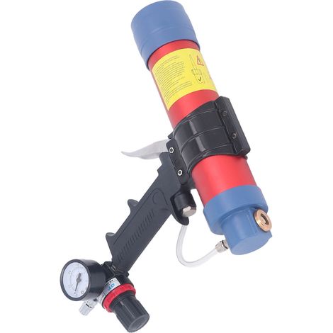 Pistolet à calfeutrer pneumatique de 310 ml avec manomètre, pour colle à verre. (1/5)