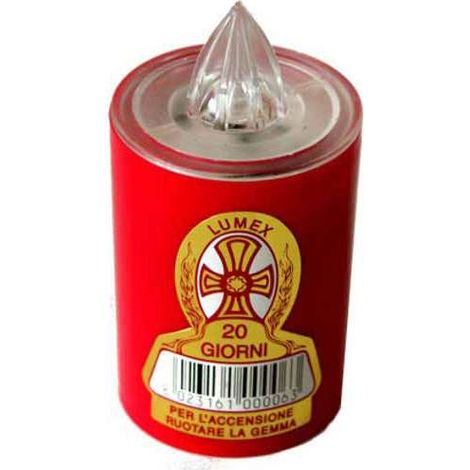 Cero Votivo Lumi Batteria Gg 40 Slim Rosso Ater