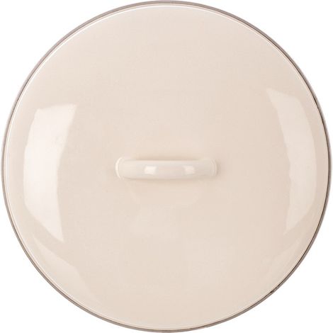 Coperchio smaltato color crema per vaso da 28 cm (1/5)