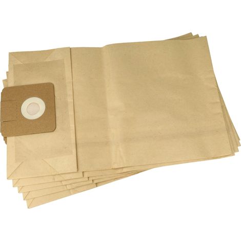 vhbw 5x bolsa compatible con Taski S 6, Saugaggregat 2, Tapiset, S5L, Samba aspiradora - papel de filtro, TA 1, 40 cm x 24 cm marrón