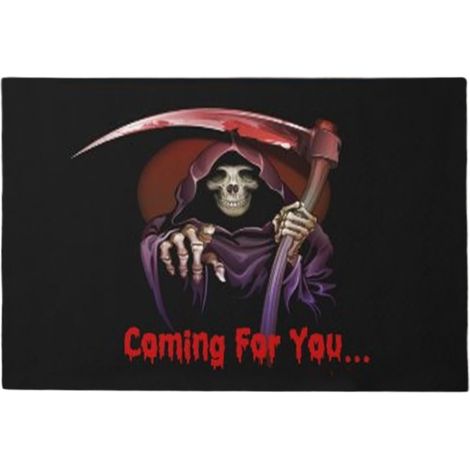Paillasson Halloween 61 x 89 cm Tapis Gothique Halloween Effrayant Paillasson Gothique Extérieur Pour Maison Bureau Appartement Entrée Porche Intérieur Patio Salle De Bain Fête (1/5)
