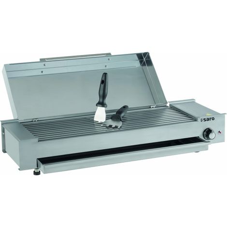 Grill semi-professionnel - 80-320°C - Barres chauffantes - Acier inoxydable - Saro