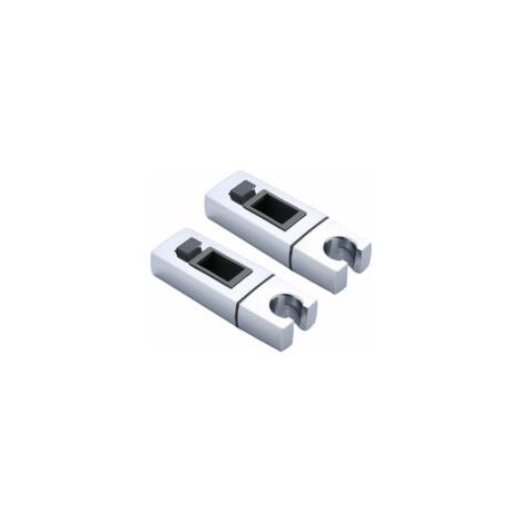2pcs Support coulissant de pommeau de douche pour rail mural rectangulaire，Diamètre du tuyau: 3015mm - Crezuo