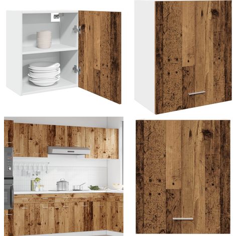vidaXL Armoire suspendue vieux bois 50x31x60 cm bois d'ingénierie (1/5)