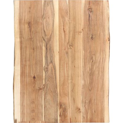 Dessus de table Bois d'acacia massif 80x(50-60)x3,8 cm