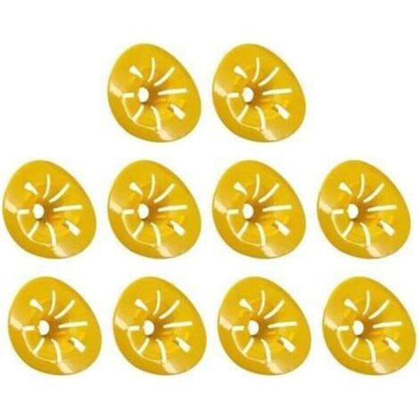 Lot de 10 pièges à guêpes, frelons - En forme de fleur - Réutilisables - Pour terrasse, maison, intérieur et extérieur