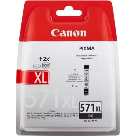 Canon CLI-571BK XL Druckerpatrone 1 Stück(e) Original Hohe (XL-) Ausbeute Schwarz (1/5)