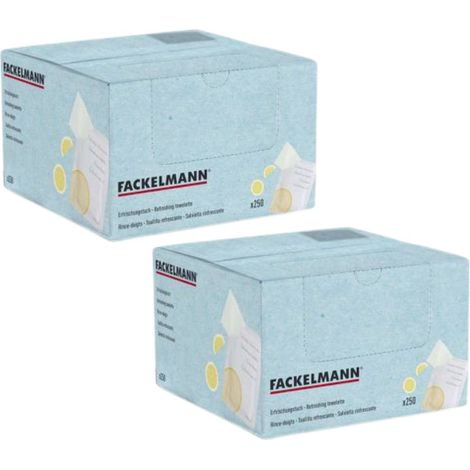 Lot de 2 boîtes de 250 rince doigts au citron Fackelmann (1/5)